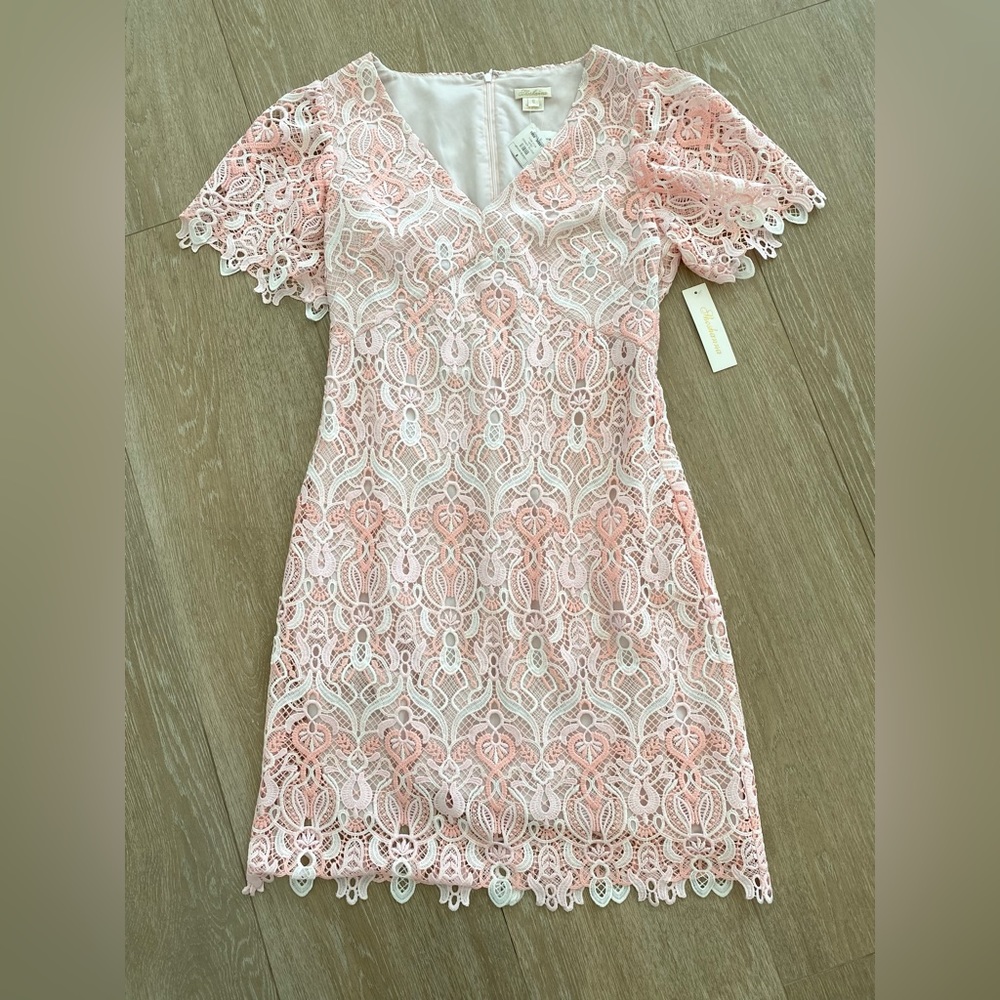 SHOSHANA pink / blush embroidered dress!! Size 8!! NEW WITH TAGS!!
